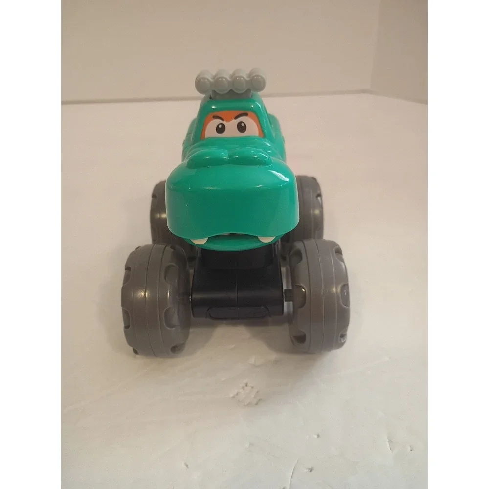 Green Crocodile Monster Truck Toy Chomping Mouth Action Kids Toddler Vehicle